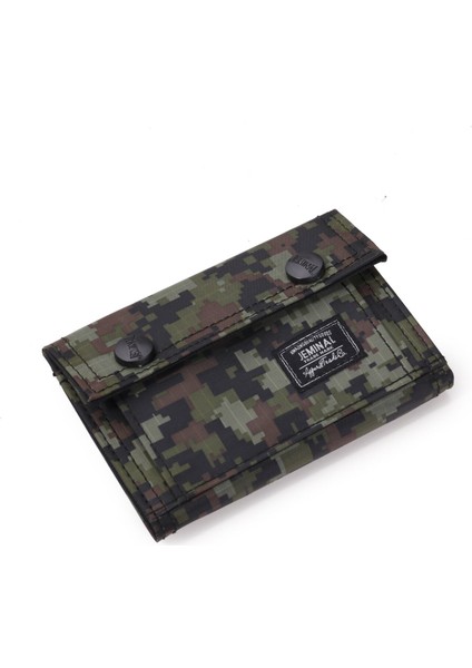 Rahat Kamuflaj Katlanır Cüzdan Taşınabilir Kısa Değişim Çanta Kimlik Kartı Nakit Bozuk Para Cüzdanı 2020 Basit Stil Erkek Küçük Debriyaj (Yurt Dışından) indirimleri