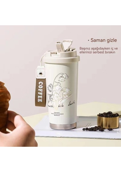 Çift Katmanlı Vadideki Zambak Kahve Fincanı, Yüksek Görünümlü, Yaratıcı Öğrenci Ikili Içme Fincanı (Yurt Dışından)