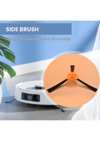 18 Adet Yan Fırça Ana Fırça Çerçeve Kapağı Tekerlek Filtresi Ecovacs Deebot 600 601 605 710 N79 N79S Elektrikli Süpürge Yedek Parçaları (Yurt Dışından)