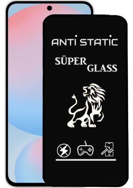 Samsung Galaxy S24 Fe Tam Kaplayan Anti Statik Dayanıklı Süper Cam Ekran Koruyucu