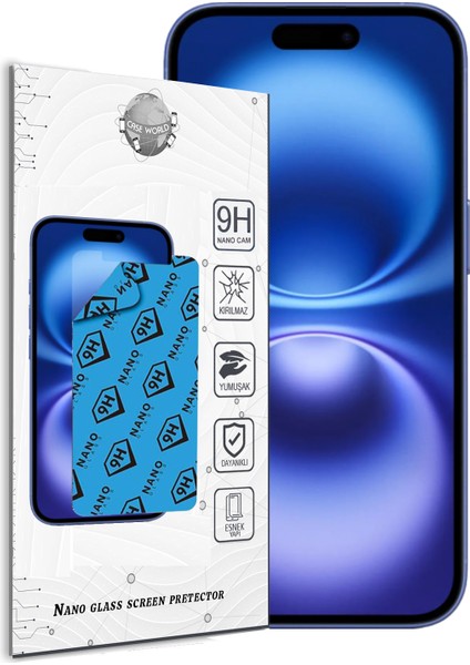 Apple iPhone 16 Nano Ekran Koruyucu Kırılmaz Esnek Cam