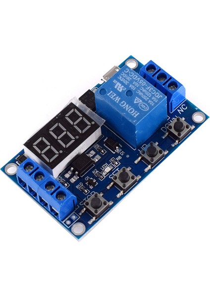 Dc 6-30V Destekli Micro-Usb 5V LED Ekran Otomasyon Döngüsü Gecikme Zamanlayıcı Kontrolü Kapalı Anahtar Gecikme Zaman Rölesi 6V 9V 12V 24V (Yurt Dışından)