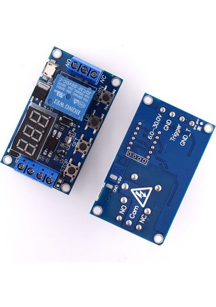 Dc 6-30V Destekli Micro-Usb 5V LED Ekran Otomasyon Döngüsü Gecikme Zamanlayıcı Kontrolü Kapalı Anahtar Gecikme Zaman Rölesi 6V 9V 12V 24V (Yurt Dışından)