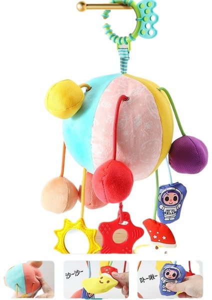 Bedbell Bebek Arabası Ipli Çekme Bebek Oyuncak 0-1 Yaşında Asılı Dekoratif Aksesuarlar Bebek Dönebilen Çıngırak (Yurt Dışından)
