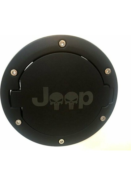Jeep Wrangler Rubicon Kurukafa Logolu Yakıt Deposu Kapağı 07-17