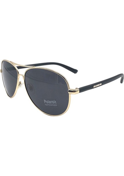 Ruosen Erkek Metal Polarize Güneş Gözlüğü Trendy Büyük Çerçeve Siyah Kurbağa Moda Sürücü Sürüş Güneş Gözlüğü 9026 # Siyah Çerçeve Koyu Yeşil Film (Yurt Dışından)