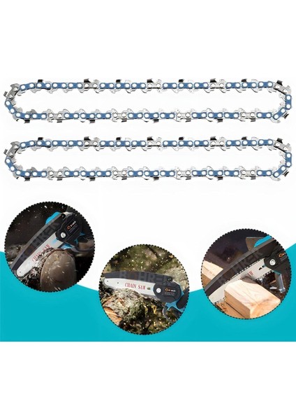 Taşınabilir Blue 20 cm 6'' Bahçe Ev Ağaç Dalları Portatif 58VF 5AH Akülü Zinciri Budama Testere fırsatları