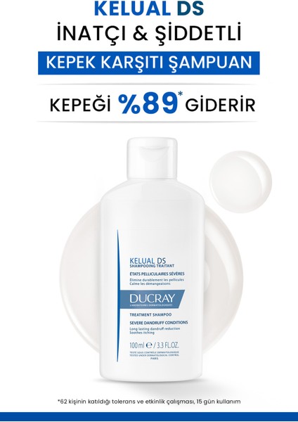 Kelual Ds Inatçı Kepeğe Karşı Şampuan 100 ml x Yüz Temizleme Fırçası