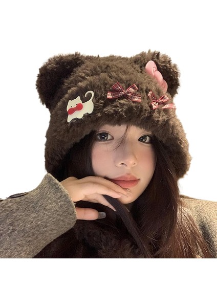 Sevimli Sıcak Peluş Şapka (Yurt Dışından)