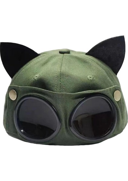 Kulaklı Icı Beyzbol Şı Güneş Kalça Yeşili Açıığı (Yurt Dışından)