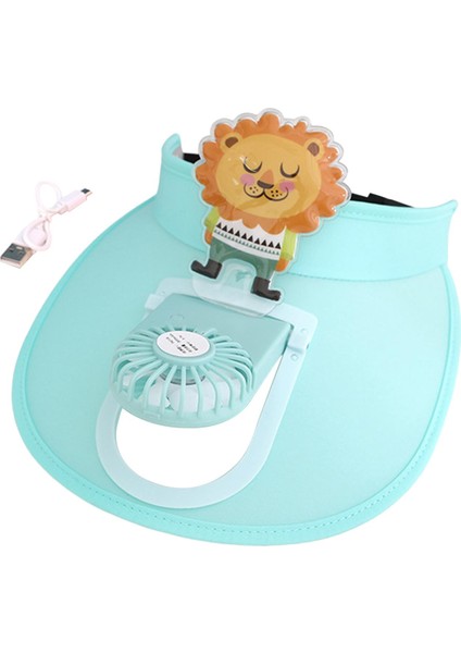 Mini Fan Ş Ayarlanabilir Hız Yaz Fan Şı Mavisi Güneş Ş (Yurt Dışından)