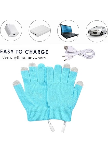 1 Çift Kış Isıtmalı Binme Eldivenleri USB Şarjı Açık Hava Aktiviteleri Için Sıcak El Eldivenleri Sabit Sıcaklık Rüzgar Geçirmez Eldivenler - Gri (Yurt Dışından) indirimleri