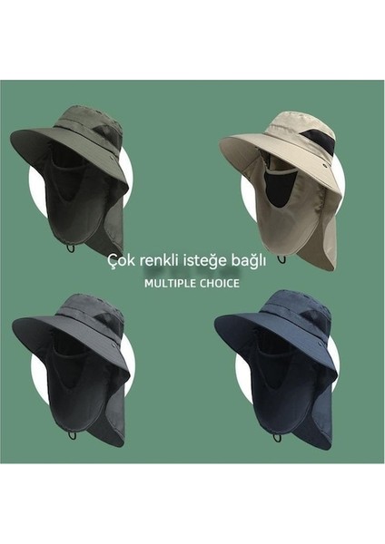 Kkn-Cc Açık Hava Balıkçı Güneş Şapkası-Lacivert (Yurt Dışından)