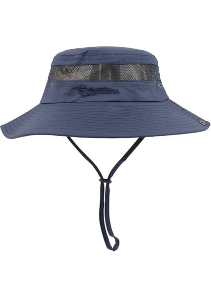 Kkq-Tt Dış Mekan Güneş Koruyucu Balıkçı Şapkası Güneş Şapkası-Lacivert - Mavi (Yurt Dışından) fırsatları