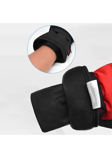 Boodun 1383 1 Çift Doğa Sporları Çocuk Eldivenleri Kayak Bisikleti Için Tam Parmak Kaymaz Eldivenler - Siyah Kırmızı L / Xl (Yurt Dışından) fırsatları
