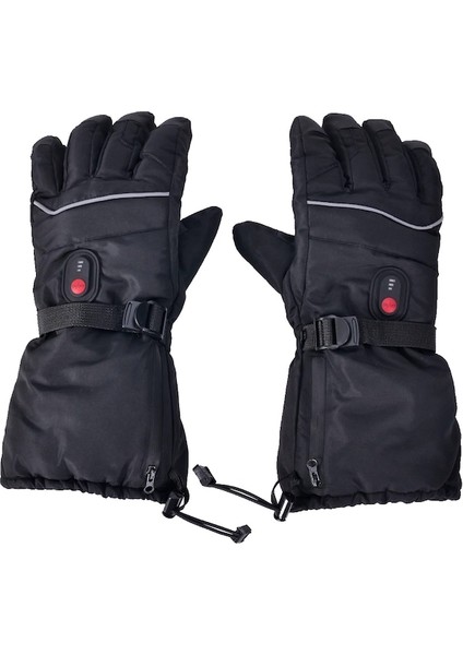 USB Isıtmalı Şapka ve Eşarp Seti Açık Kış Elektrikli Şapka Boyun Isıtıcı Kadınlar Için Yumuşak Astarlı Örme Şapka Sıcak Kap - Siyah (Yurt Dışından)