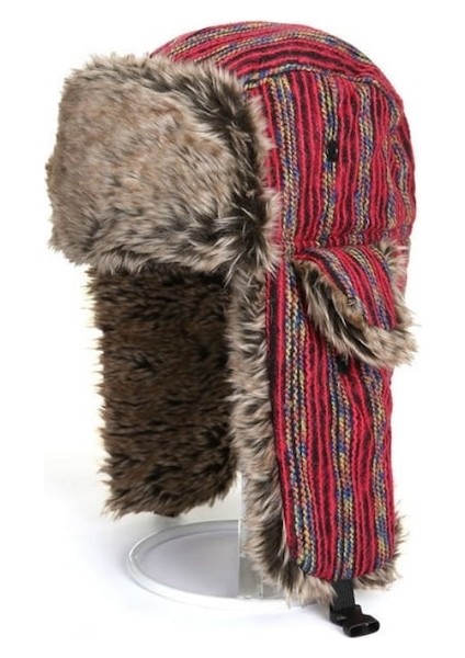 Pasifix Unisex Kış Artı Kadife Kalınlaştırıcı Sıcak Çizgili Şapka 001 (Yurt Dışından) fiyatları