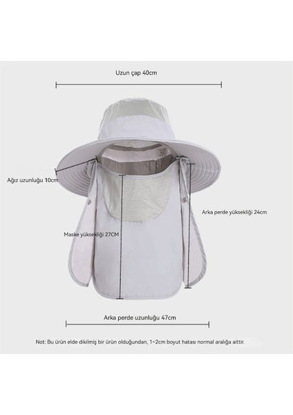 Nefes Alabilen Kumaş Erkek Yüz Kaplayan Balıkçı Şapkası - Mavi (Yurt Dışından) modelleri