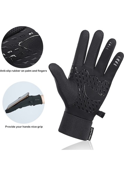 Kkq-Cc Erkek Kaymaz Su Geçirmez Parmaklı Elektrikli Eldiven-Gri (Yurt Dışından) fırsatları