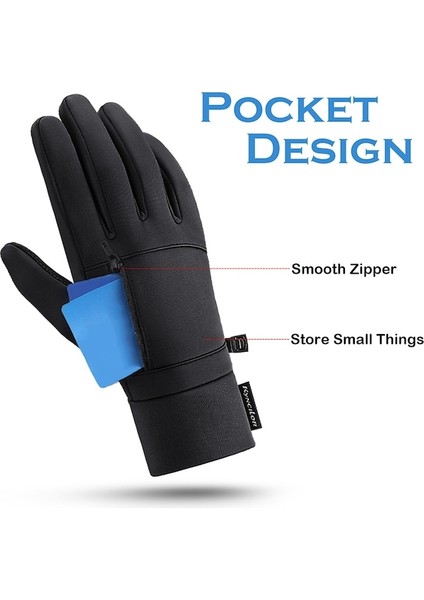 Kkq-Cc Erkek Kaymaz Su Geçirmez Parmaklı Elektrikli Eldiven-Gri (Yurt Dışından) indirimleri