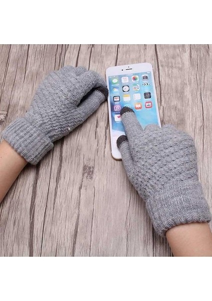 Unisex Kışlık Örme Dokunmatik Eldiven (Yurt Dışından) modelleri