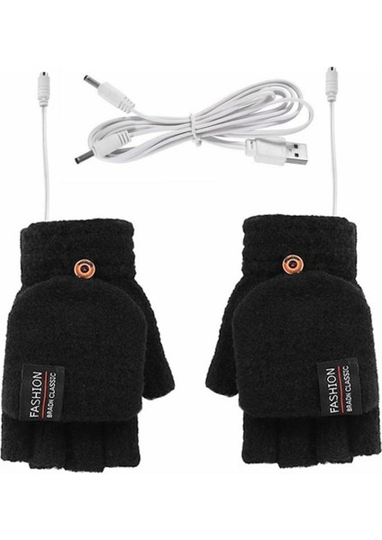 Boodun 1233 1 Çift Yetişkin Kış Kayak Bisiklet Eldivenleri Başparmak Dokunmatik Ekran Fermuarlı Cepli Sıcak Eldivenler - Siyah / S (Yurt Dışından)