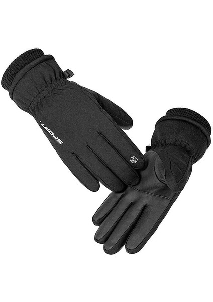 West Bıkıng Kış Polar Astar Termal Eldiven Açık Bisiklet Tırmanma Su Geçirmez Yansıtıcı Dokunmatik Ekran Bisiklet Eldivenleri - S (Yurt Dışından) fırsatları