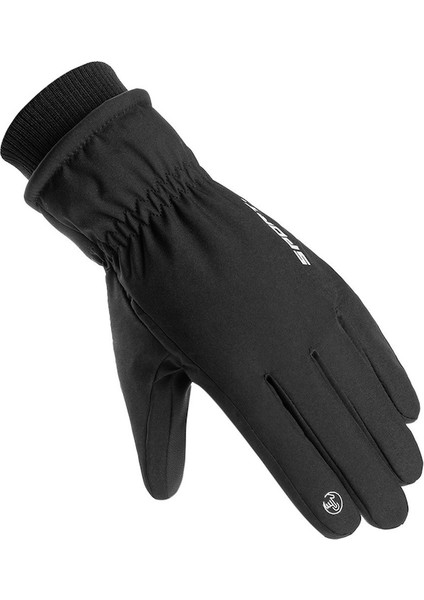 West Bıkıng Kış Polar Astar Termal Eldiven Açık Bisiklet Tırmanma Su Geçirmez Yansıtıcı Dokunmatik Ekran Bisiklet Eldivenleri - S (Yurt Dışından) indirimleri