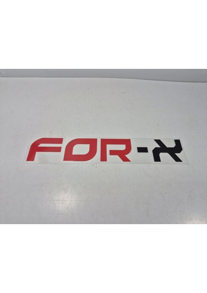 Sticker - For-X Araba Camı Sticker - 4.5cm x 25CM - For-X Arma Sticker