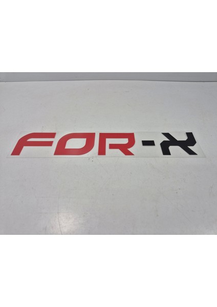 Sticker - For-X Araba Camı Sticker - 4.5cm x 25CM - For-X Arma Sticker