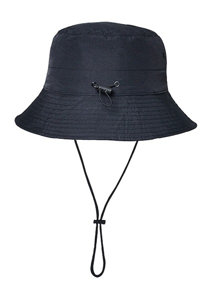 Kkc-Cc Yaz Açık Hava Balıkçılık ve Dağcılık Istiflenebilir Su Geçirmez Katlanır Güneş Koruma Şapkası-Siyah (Yurt Dışından)