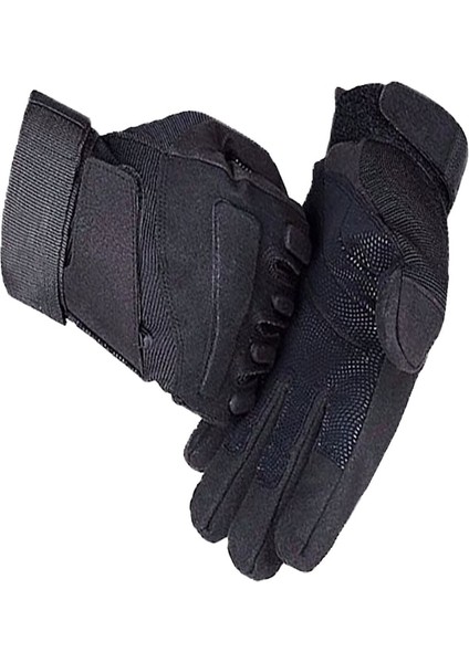 Yyr-Vv Erkek Taktik Aşınmaya Dayanıklı Tam Parmak Eldiven, Açık Hava Sporları Için Bisiklet Mücadelesi, Kesilmez ve Kaymaz-Siyah (Yurt Dışından)