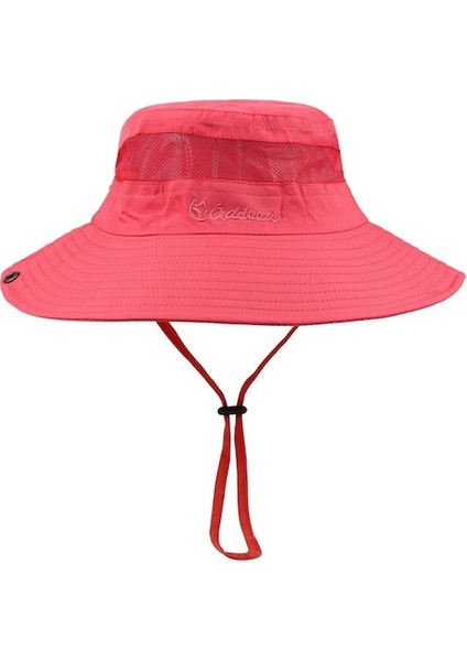 Yyq-Tt Dış Mekan Güneş Koruyucu Balıkçı Şapkası Güneş Şapkası-Pembe (Yurt Dışından)