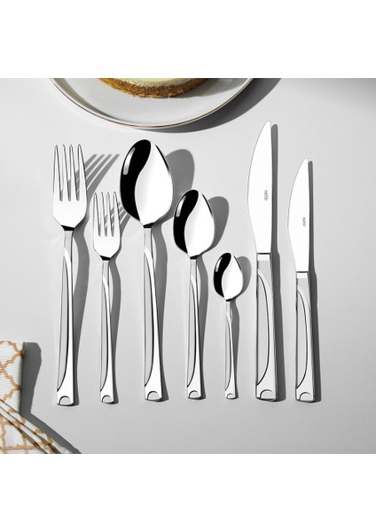 Fiesta Saten 12 Kişilik 89 Parça Kutulu Çatal Kaşık Bıçak Takımı