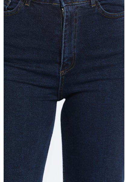 Yüksek Bel Likralı Palazzo Kadın Jean Kot Pantolon P-00009009 fırsatları