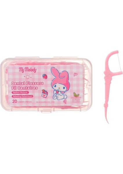 Sanrio Lisanslı Ultra Ince Nane Aromalı Kürdan Tipi Diş Ipi