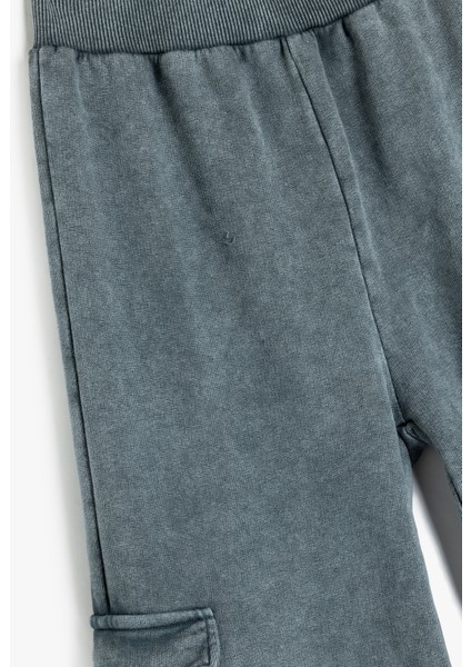 Kargo Pantolon Geniş Paça Beli Lastikli modelleri