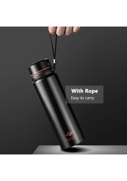 Enfa British Style Siyah Dereceli Paslanmaz Çelik Isı Göstergeli Termos 800 ml ENF-231 fiyatları