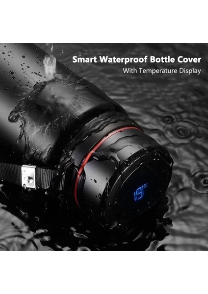 Enfa British Style Siyah Dereceli Paslanmaz Çelik Isı Göstergeli Termos 800 ml ENF-231 modelleri