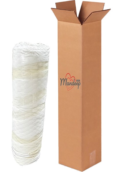 Mandeep Ortopedik 8 cm Smart Kuş Tüyü Yatak Pedi Yatak Koruyucu Yatak Şiltesi 2 Adet Yastık Kılıfı Hediyeli