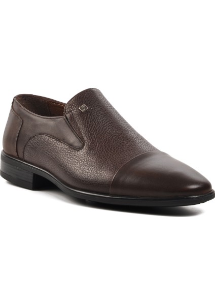 Ayakmod Kahve Hakiki Deri Erkek Klasik Ayakkabı