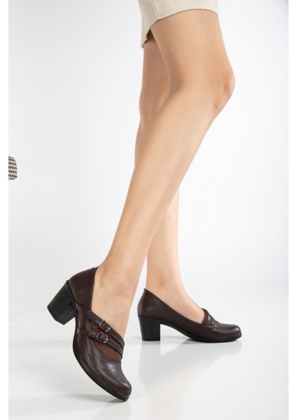 Lodi Kadın Kahve Cilt Topuklu Ayakkabı fiyatları