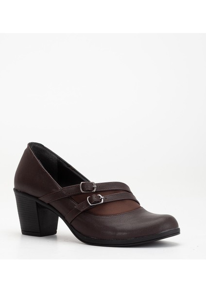 Lodi Kadın Kahve Cilt Topuklu Ayakkabı fırsatları