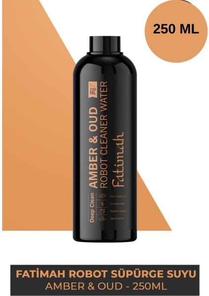 Amber&oud Kokulu Akıllı Robot Süpürge Suyu, Sprey Yüzey Temizleyici Robot Deterjanı 250ML.