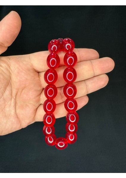 Efe Boy Maskot Şak Şak Tesbih Akrilik Kırmızı Renk Büyük Boy T-706 modelleri