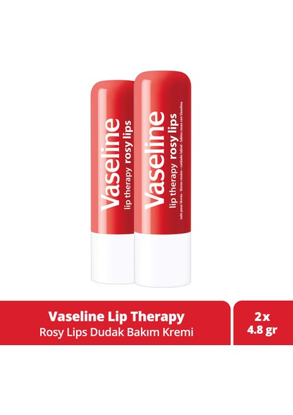 Lip Therapy Dudak Bakım Kremi Rosy Lips 4.8 gr X2
