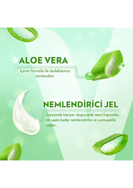 Lip Therapy Dudak Bakım Kremi Aloe Vera 4.8 gr X2 fırsatları