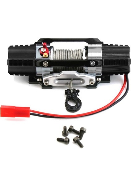 Çift Motorlu Metal Simüle Vinç 1/8 1/10 Rc Paletli Araba Eksenel SCX10 Trx4 D90 Km2 Yükseltme Parçaları, Siyah (Yurt Dışından)