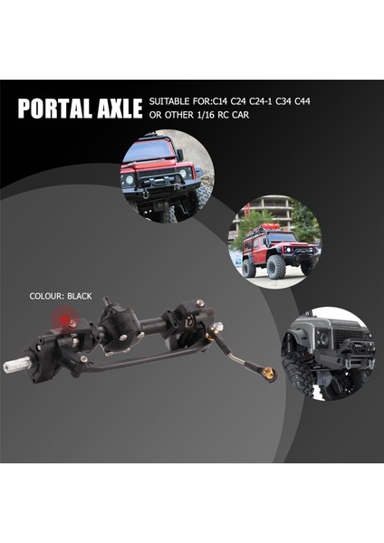 2 Adet Ön ve Arka Portal Aks C14 C24 C24-1 C34 C44 B14 B24 1/16 Rc Araba Yükseltme Parçaları (Yurt Dışından) fırsatları
