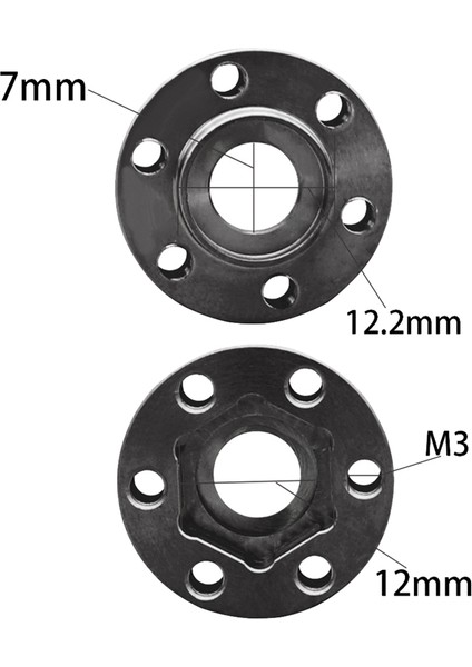 4 Adet Pirinç Ağırlıkları 6mm Tekerlek Altıgen Hub Genişletme Adaptörü 1/10 Rc Paletli 1.9 2.2 Inç Tekerlekler Jant Eksenel SCX10 Trx4 (Yurt Dışından) modelleri